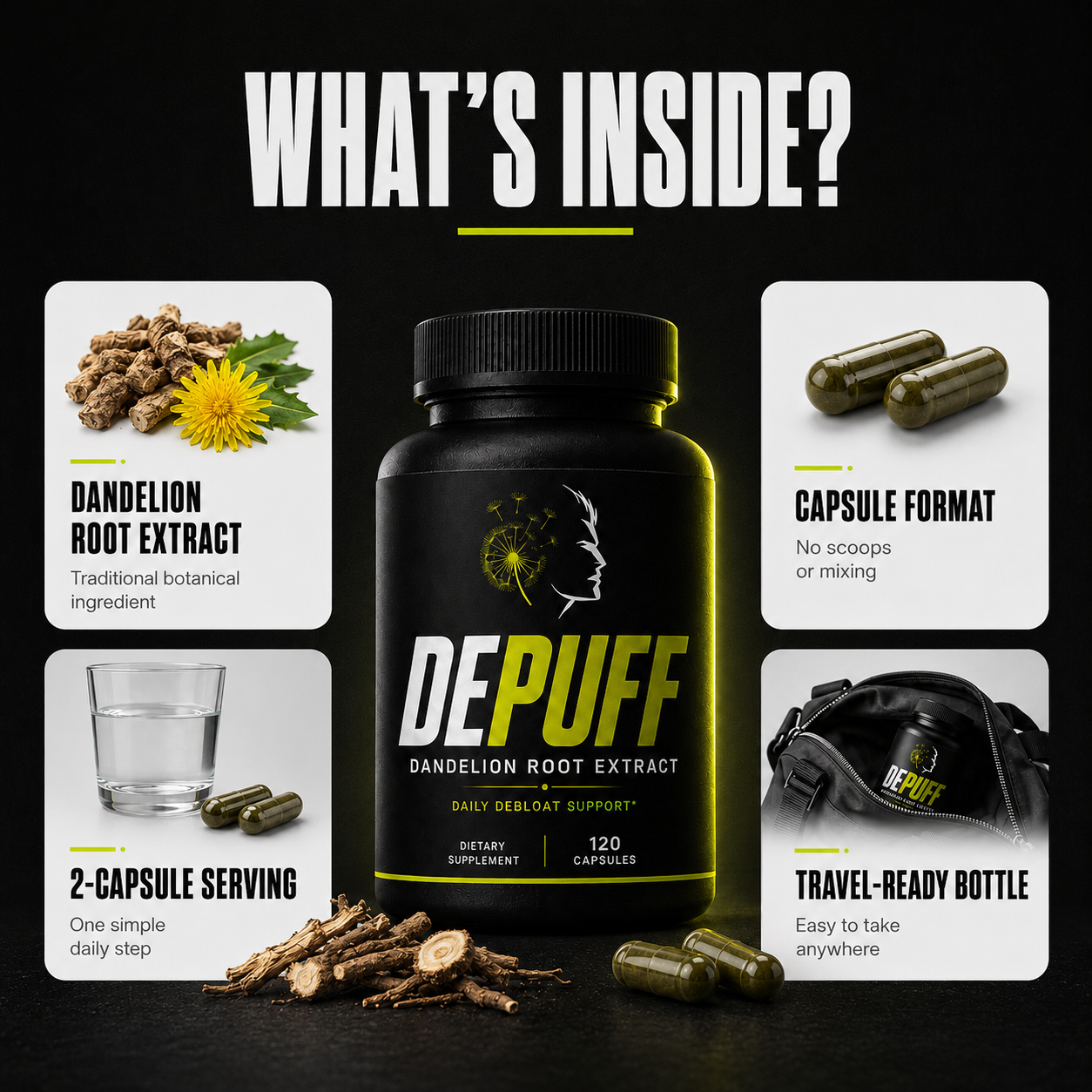 DEPUFF™ Dandelion Root Extract (Copy) (Copy)
