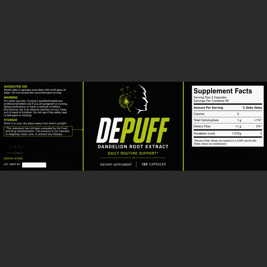 DEPUFF™ Dandelion Root Extract (Copy) (Copy)
